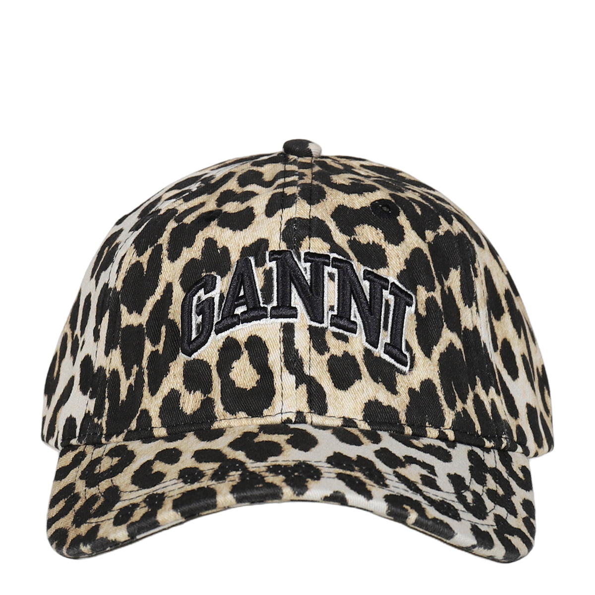 新品⭐️ガニー ganni レオパード　キャップ GANNI ガニー SS26 WASHED COTTON CANVAS CAP LEO EMB / LEOPARD