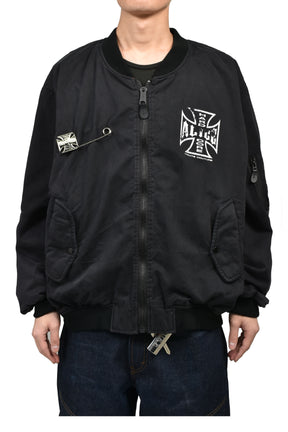 x FMCD MOTO COUTURE MA-1 BOMBER JACKET (EXCLUCIVE) / BLK