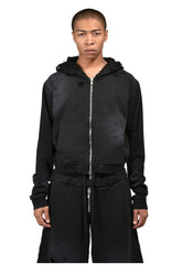 HEAD SHOT ZIP UP HOOD / FADED BLK