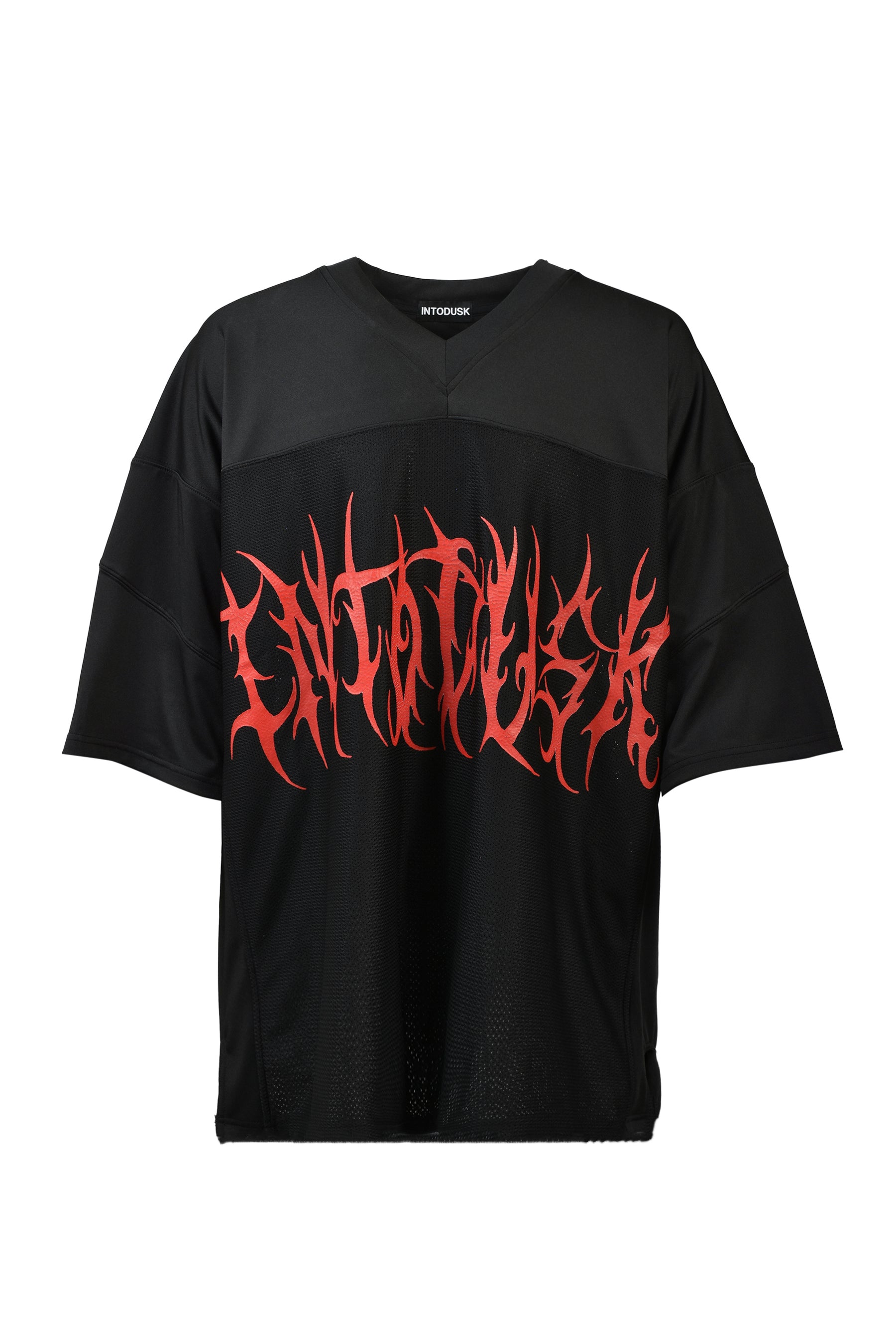 SPORTS V NECK / BLK LOGO