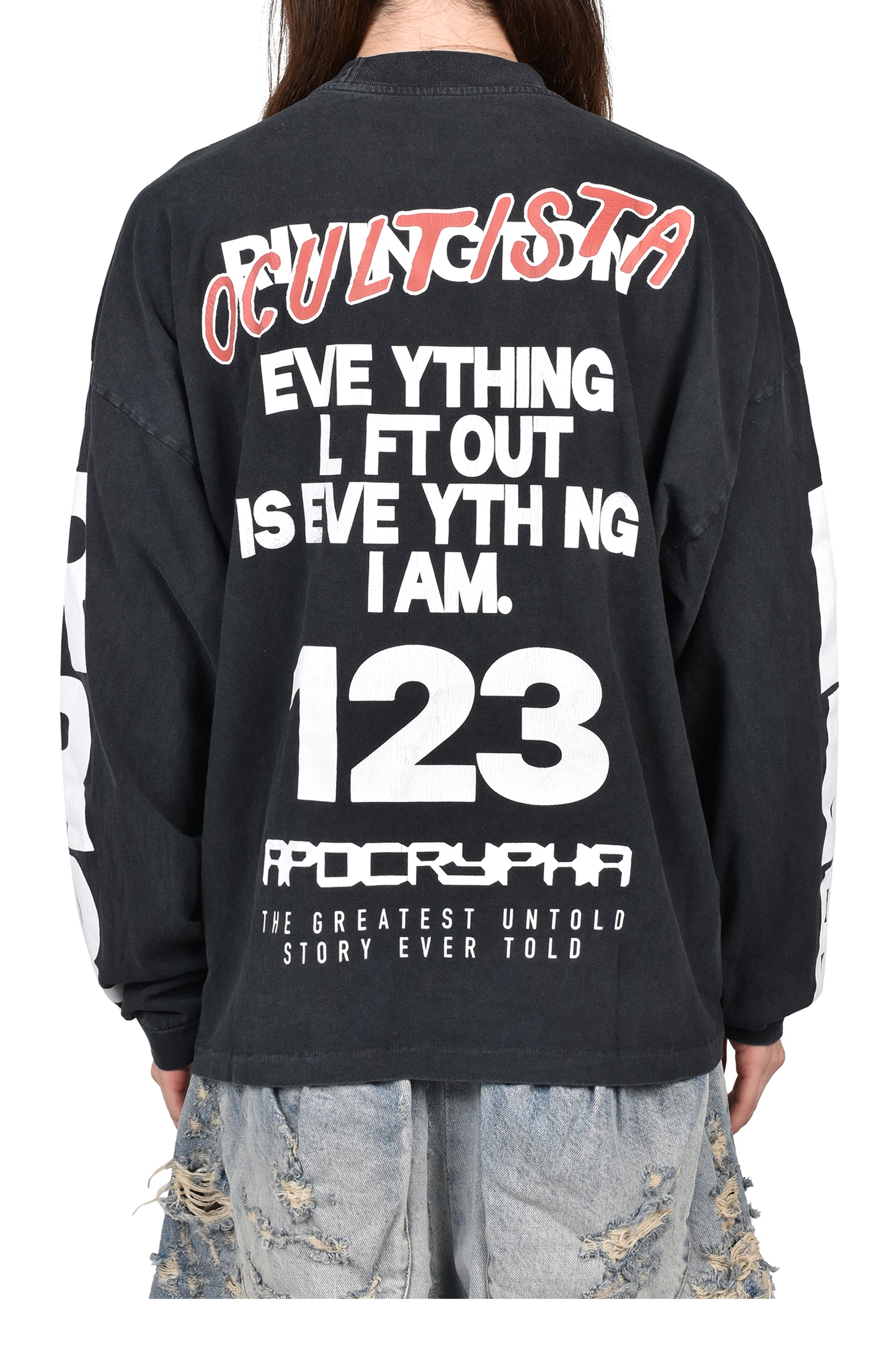 OCCULTISTA VINTAGE LS TEE / VINTAGE BLACK