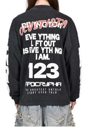 OCCULTISTA VINTAGE LS TEE / VINTAGE BLACK