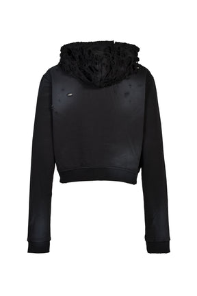 HEAD SHOT ZIP UP HOOD / FADED BLK