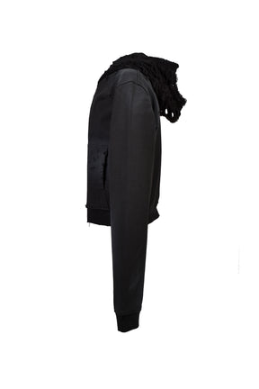 HEAD SHOT ZIP UP HOOD / FADED BLK