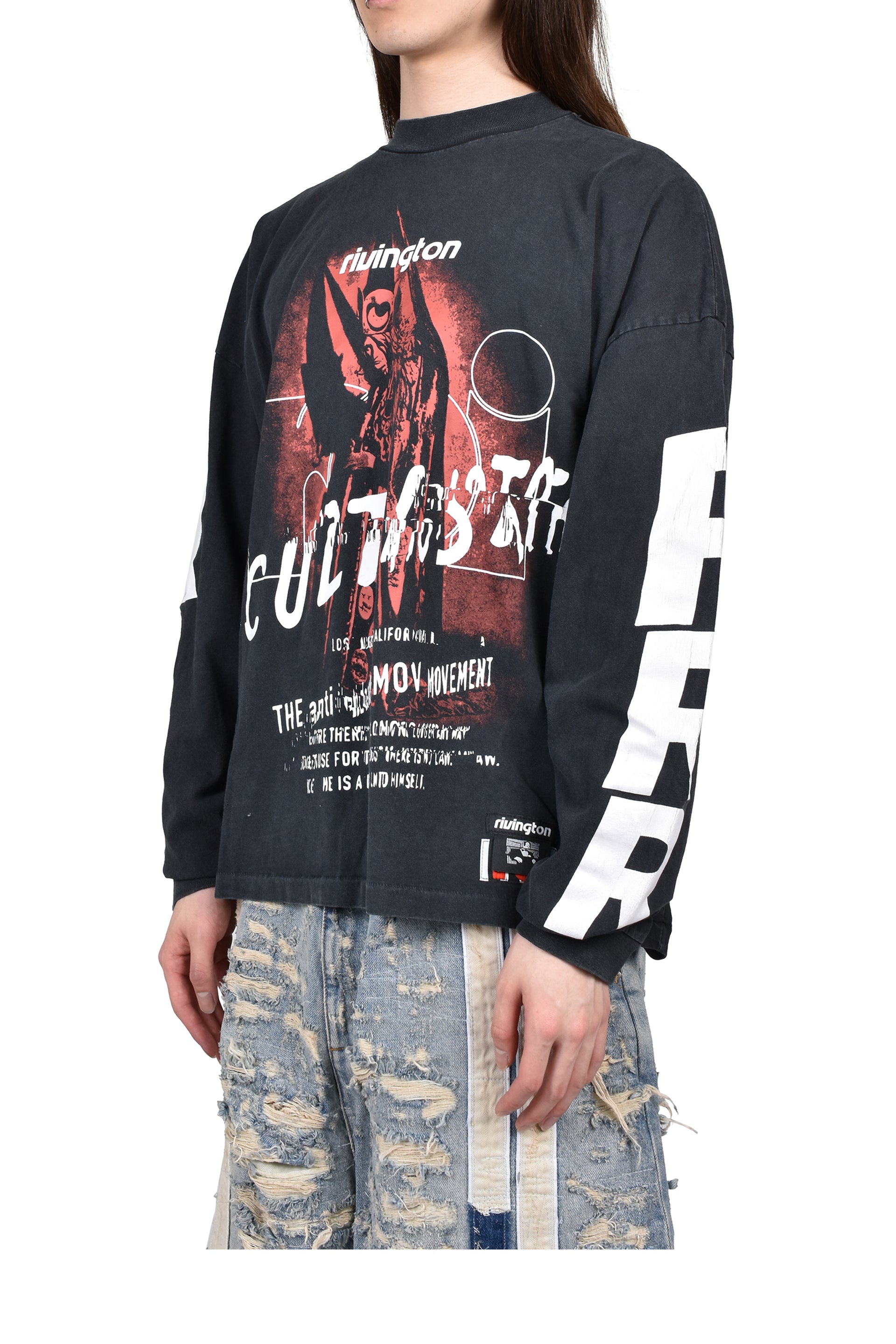 OCCULTIST VINTAGE LS TEE / VINTAGE BLACK