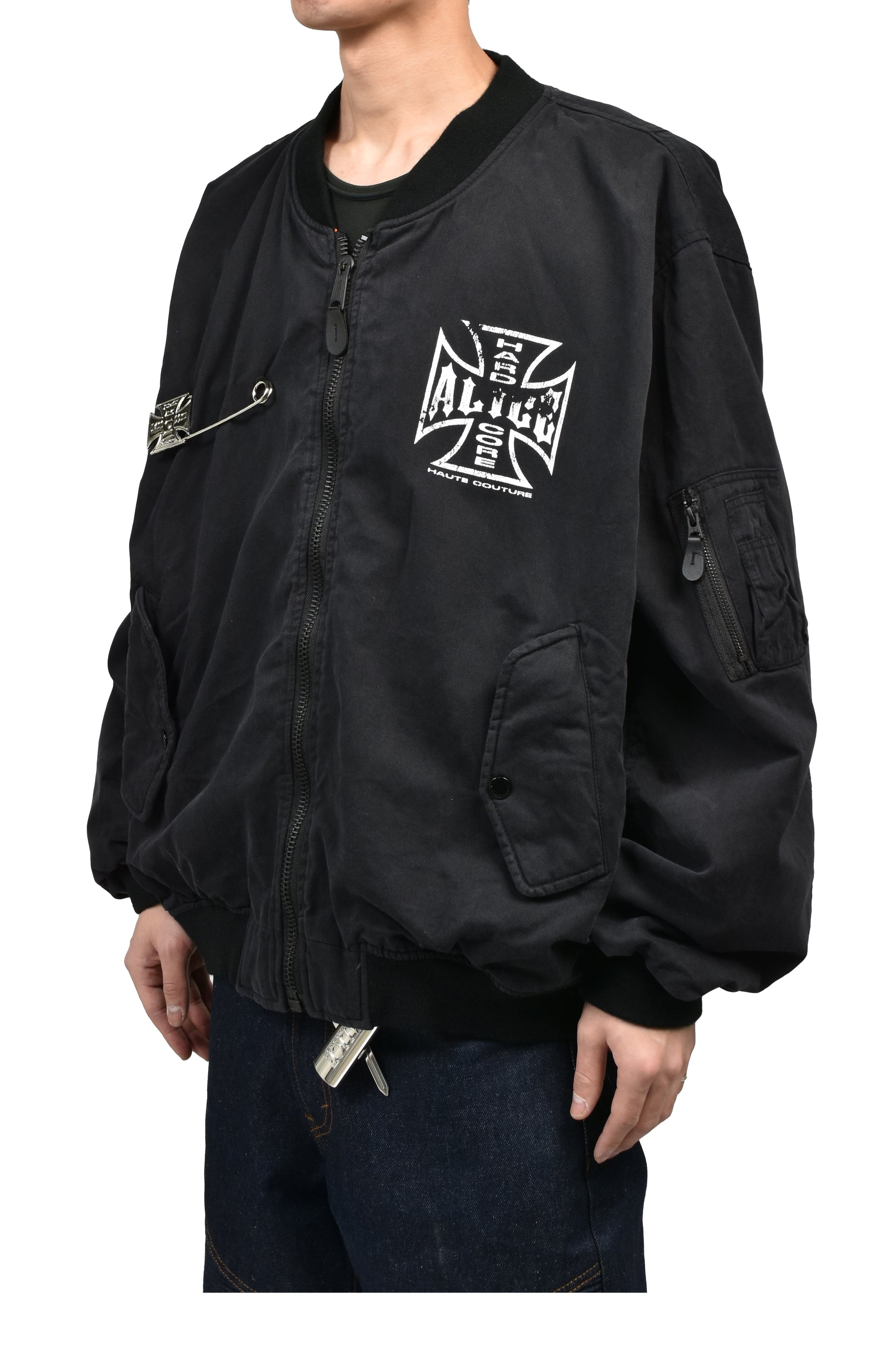 x FMCD MOTO COUTURE MA-1 BOMBER JACKET (EXCLUCIVE) / BLK