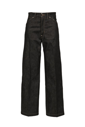 WIDE PANT WITH STUDS / SLATE