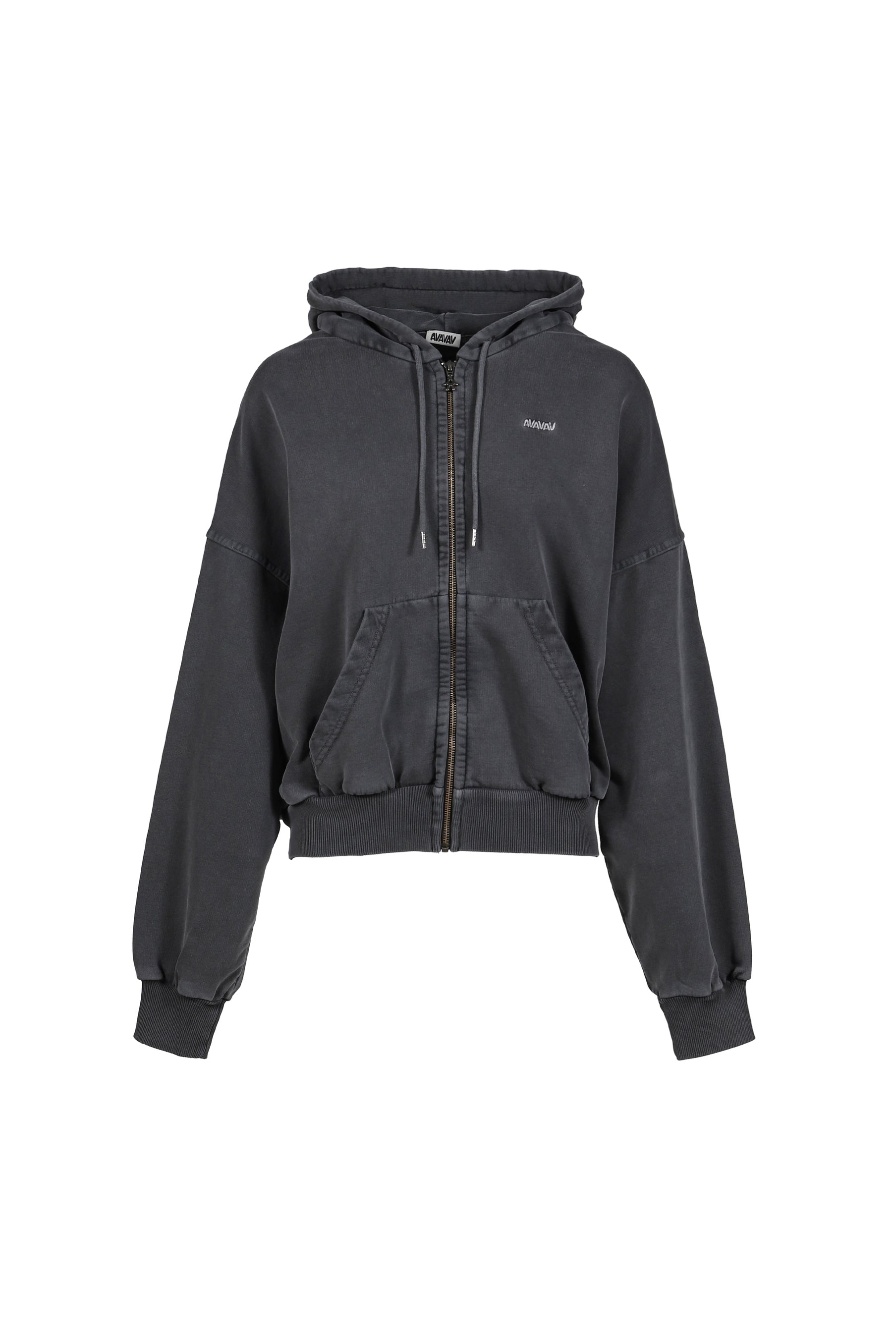 SHOULDERLESS HOODIE / BLK