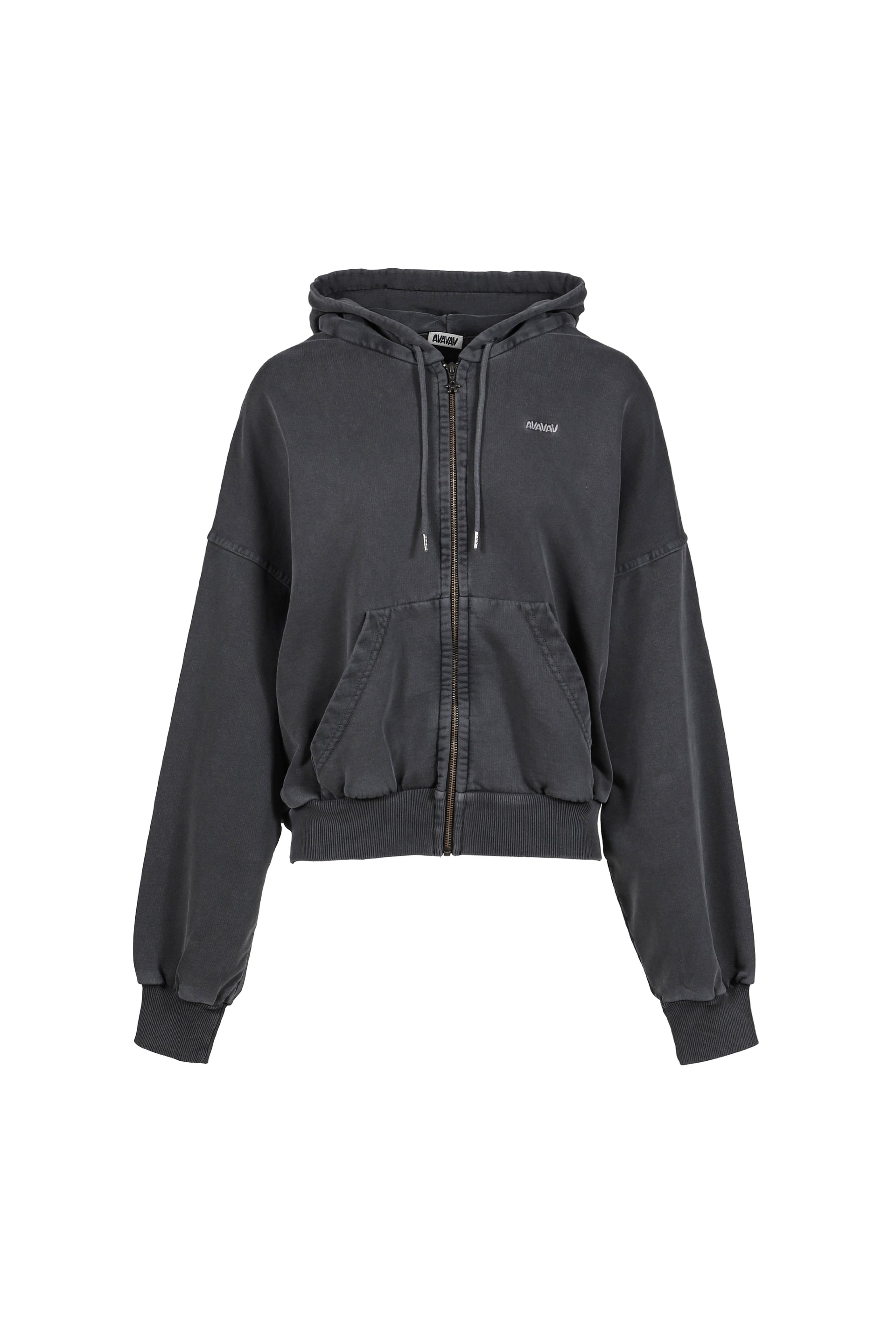 SHOULDERLESS HOODIE / BLK