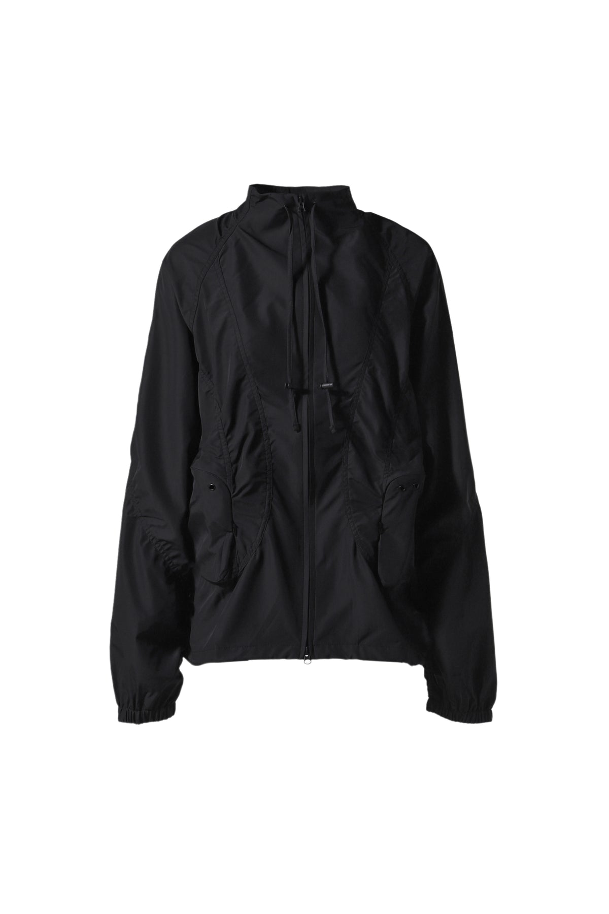 SMOCKING CONVEX WIND BREAKER (UNISEX) / BLK