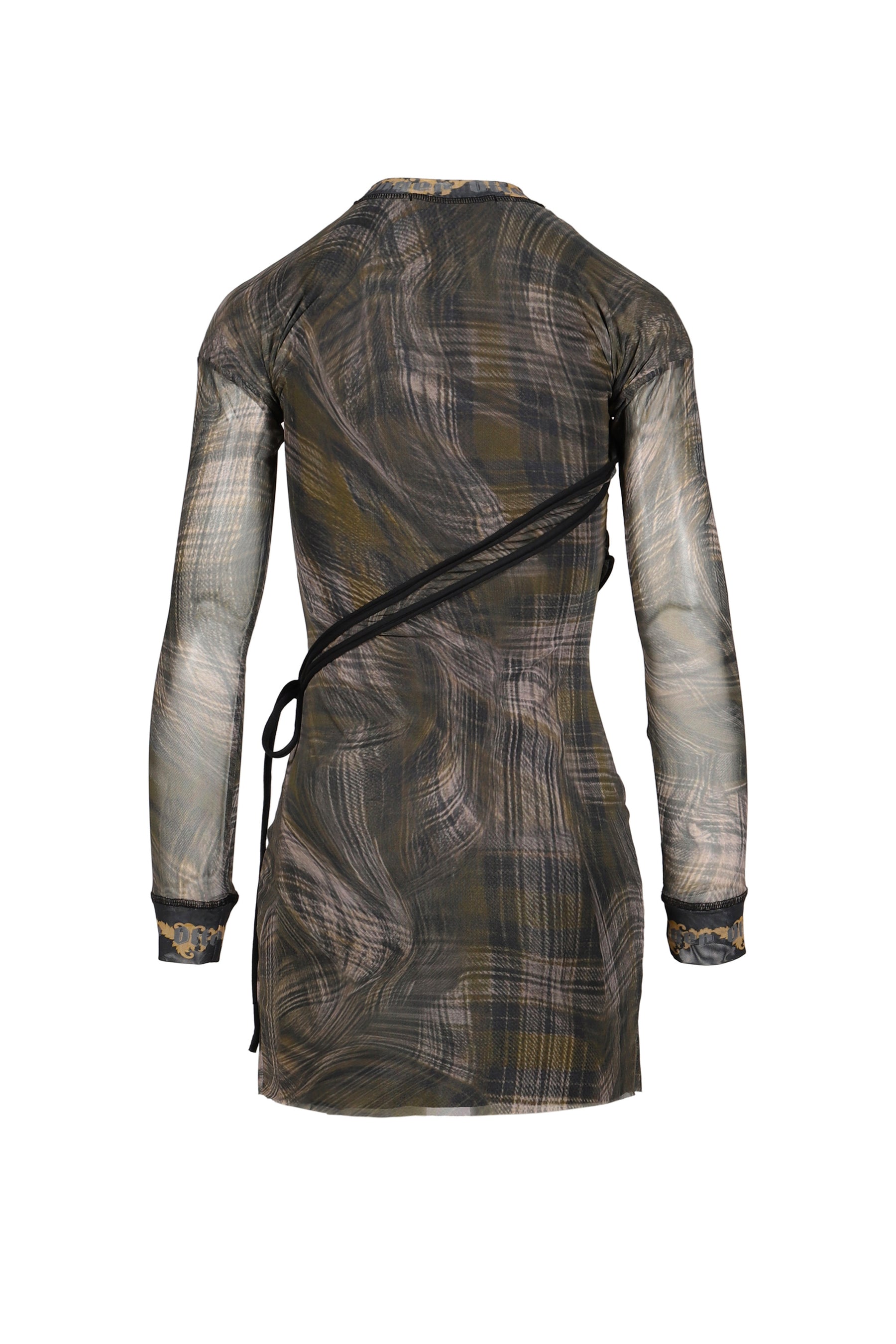 EXCLUSIVE SHIBARI MESH MINI DRESS / PRIBLK