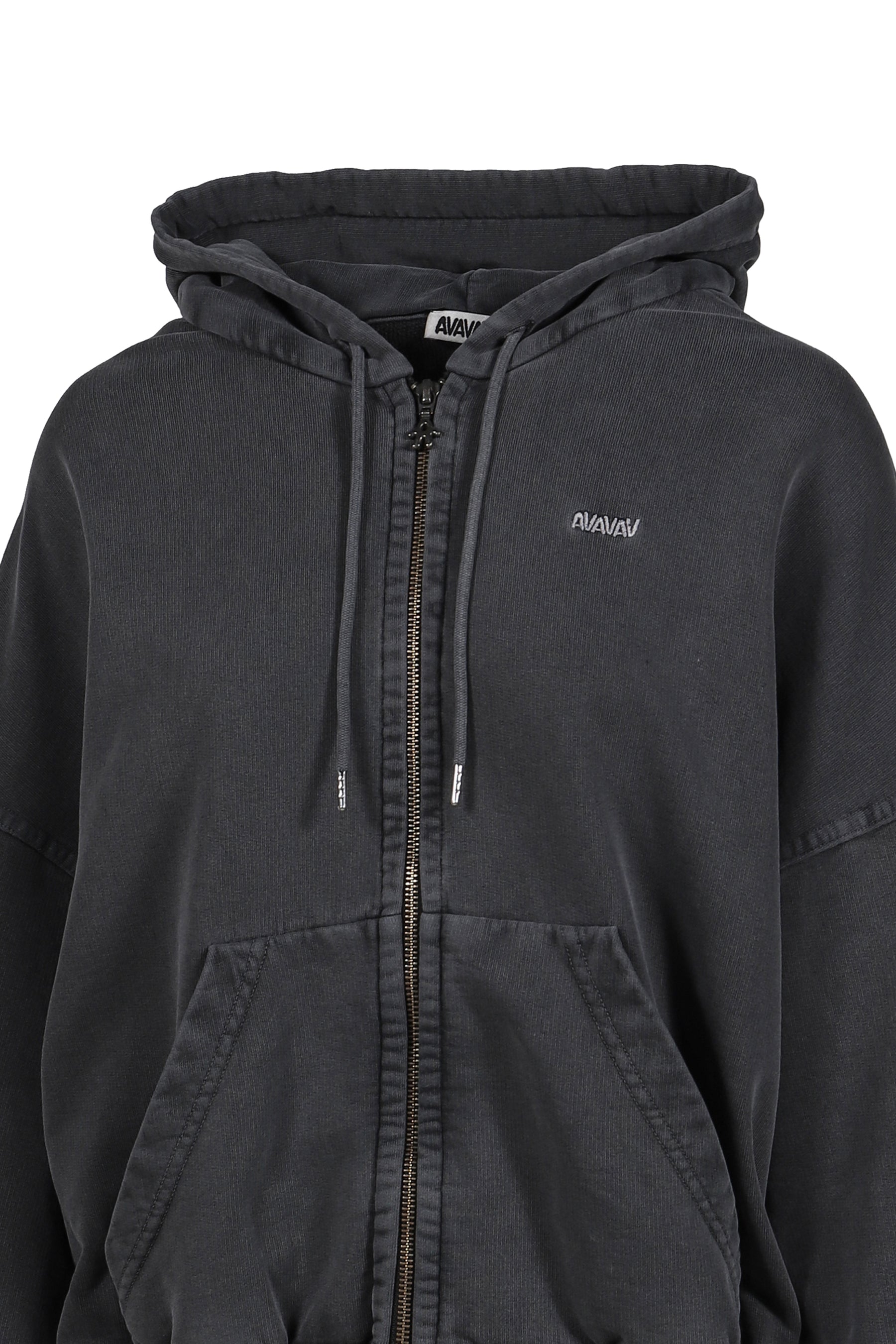 SHOULDERLESS HOODIE / BLK