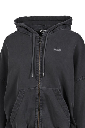 SHOULDERLESS HOODIE / BLK