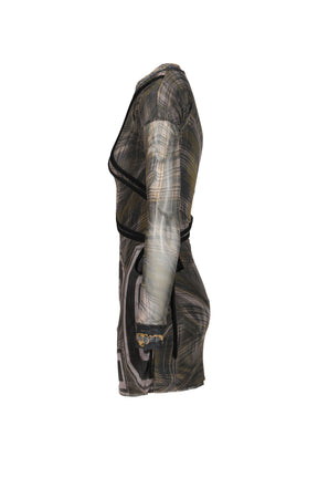 EXCLUSIVE SHIBARI MESH MINI DRESS / PRIBLK