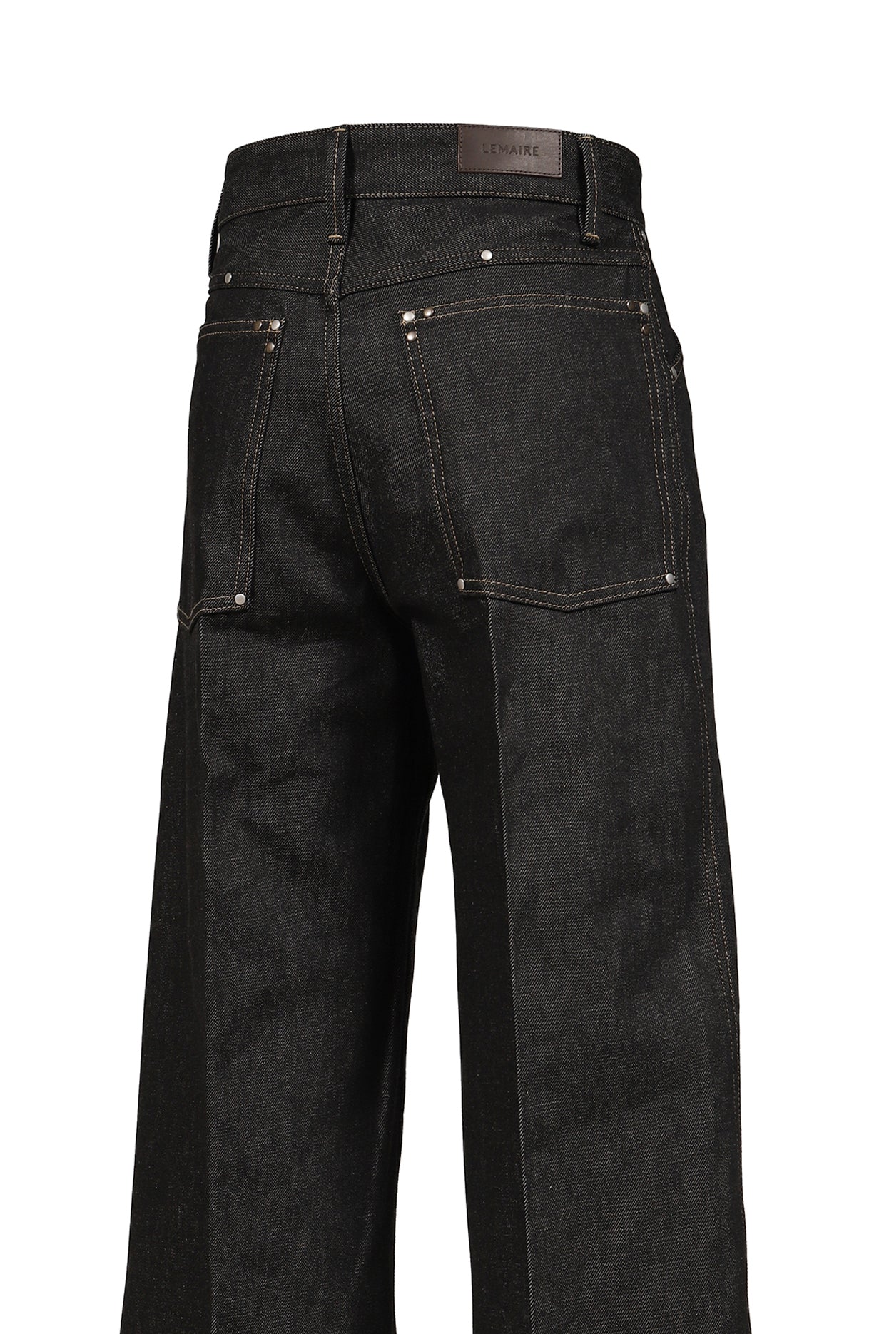WIDE PANT WITH STUDS / SLATE
