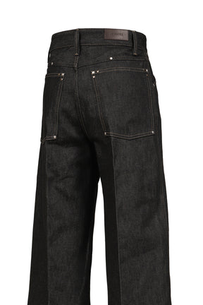 WIDE PANT WITH STUDS / SLATE