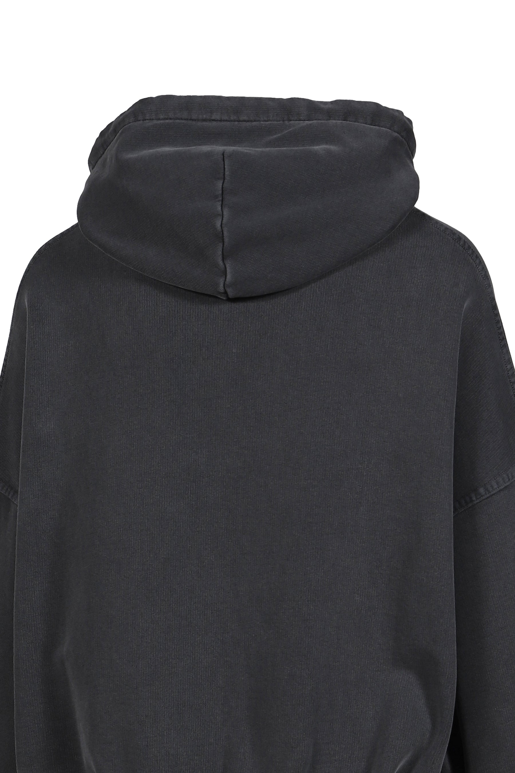 SHOULDERLESS HOODIE / BLK