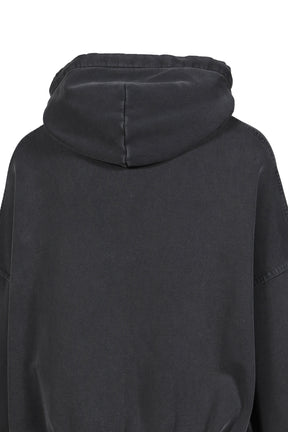 SHOULDERLESS HOODIE / BLK