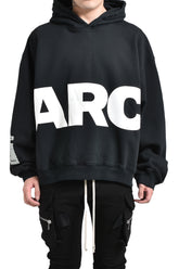 OVERSIZED HOODIE SIDE PANEL / BLK