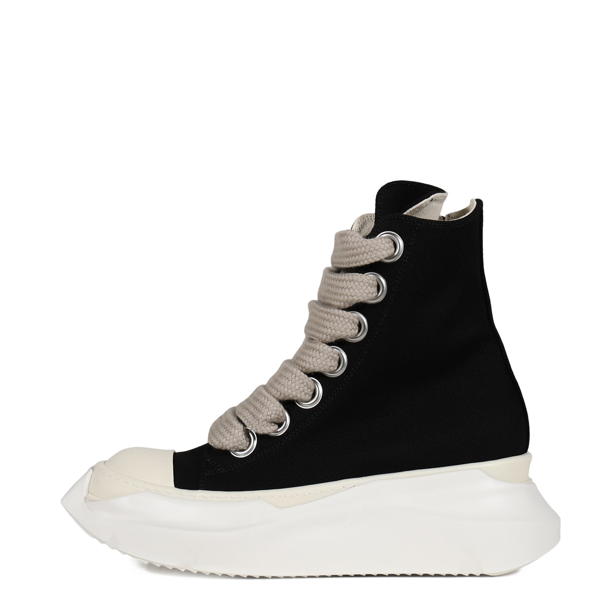 Rick Owens DRKSHDW FW25 JUMBOLACE ABSTRACT SNEAKS / BLACK/MILK