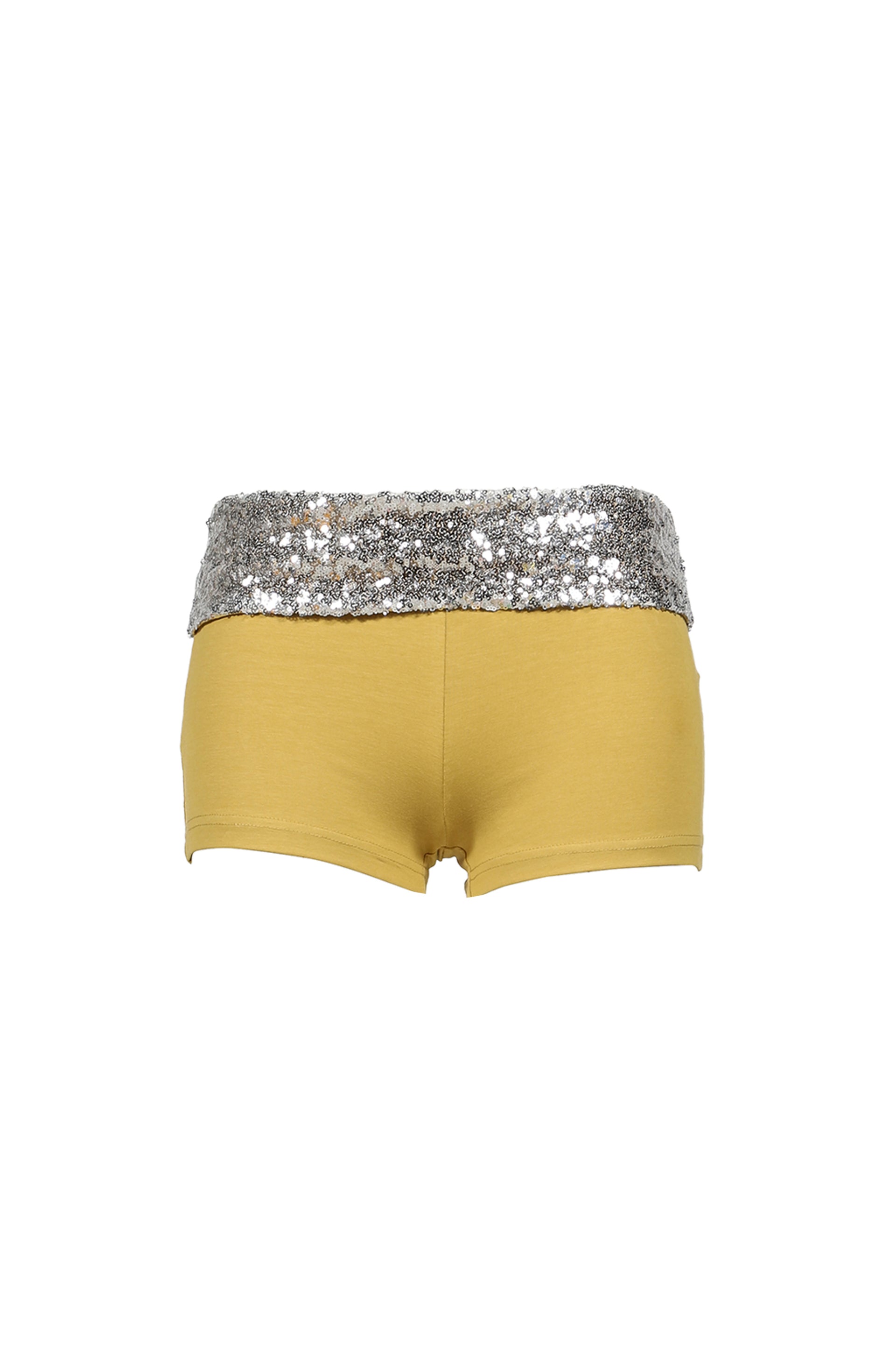 THIS LIFE SEQUIN WOMEN'S SHORTS / YEL