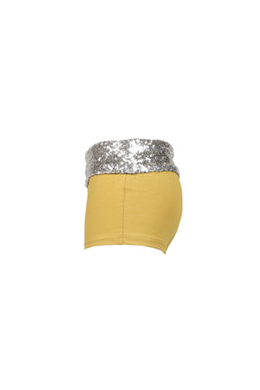 THIS LIFE SEQUIN WOMEN'S SHORTS / YEL