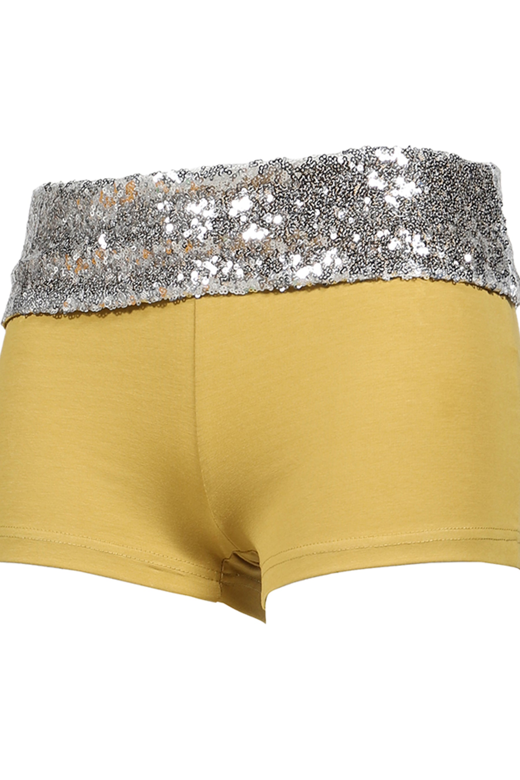 THIS LIFE SEQUIN WOMEN'S SHORTS / YEL