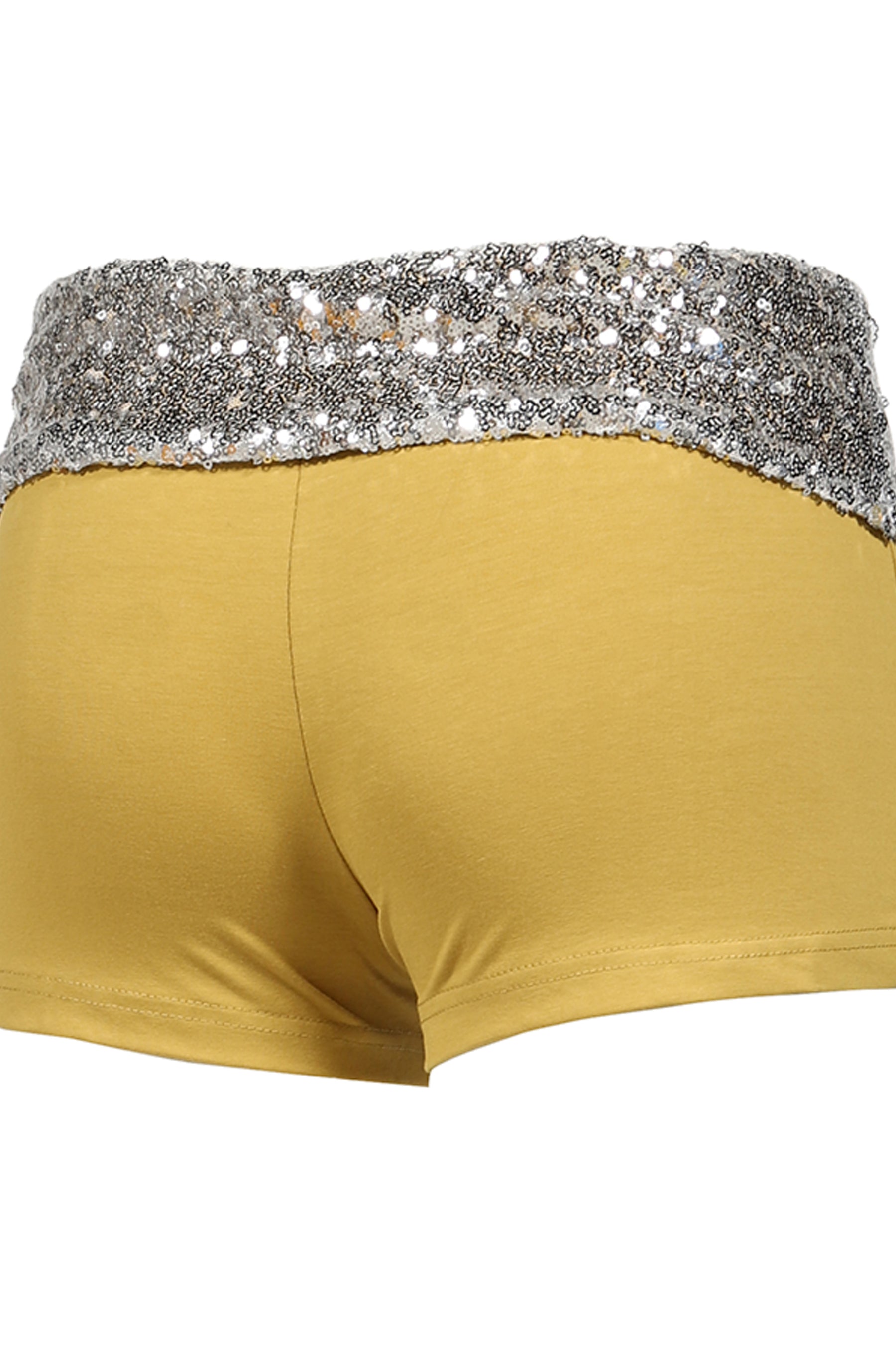 THIS LIFE SEQUIN WOMEN'S SHORTS / YEL