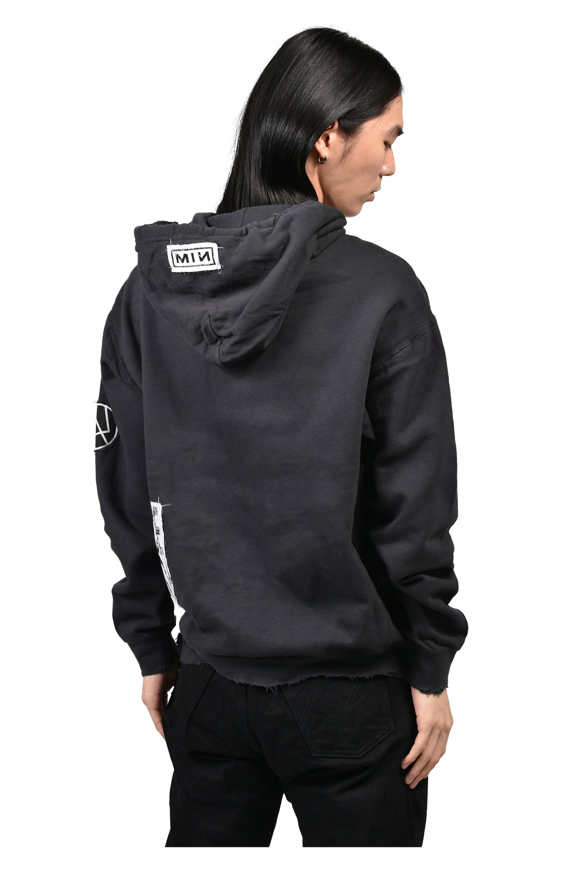 BOOTLEG ZIP UP HOODIE / BLK