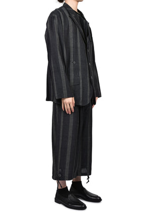 STRIPE JACKET / GRY