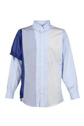 MIX SHIRT // ALL UNIQUE! / WHT/BLU