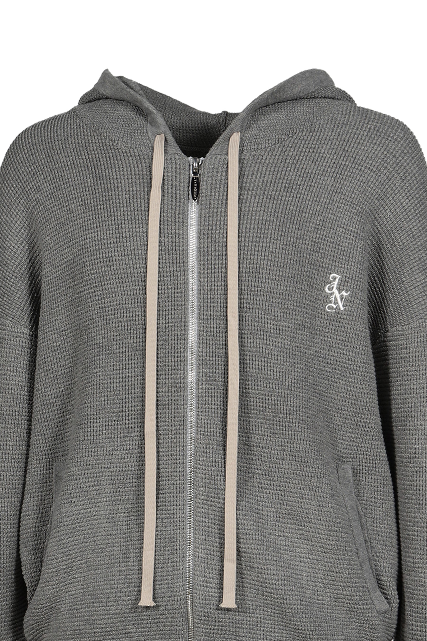 WAFFLE HOODIE / ASH