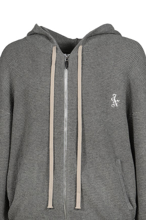 WAFFLE HOODIE / ASH