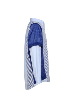 MIX SHIRT // ALL UNIQUE! / WHT/BLU