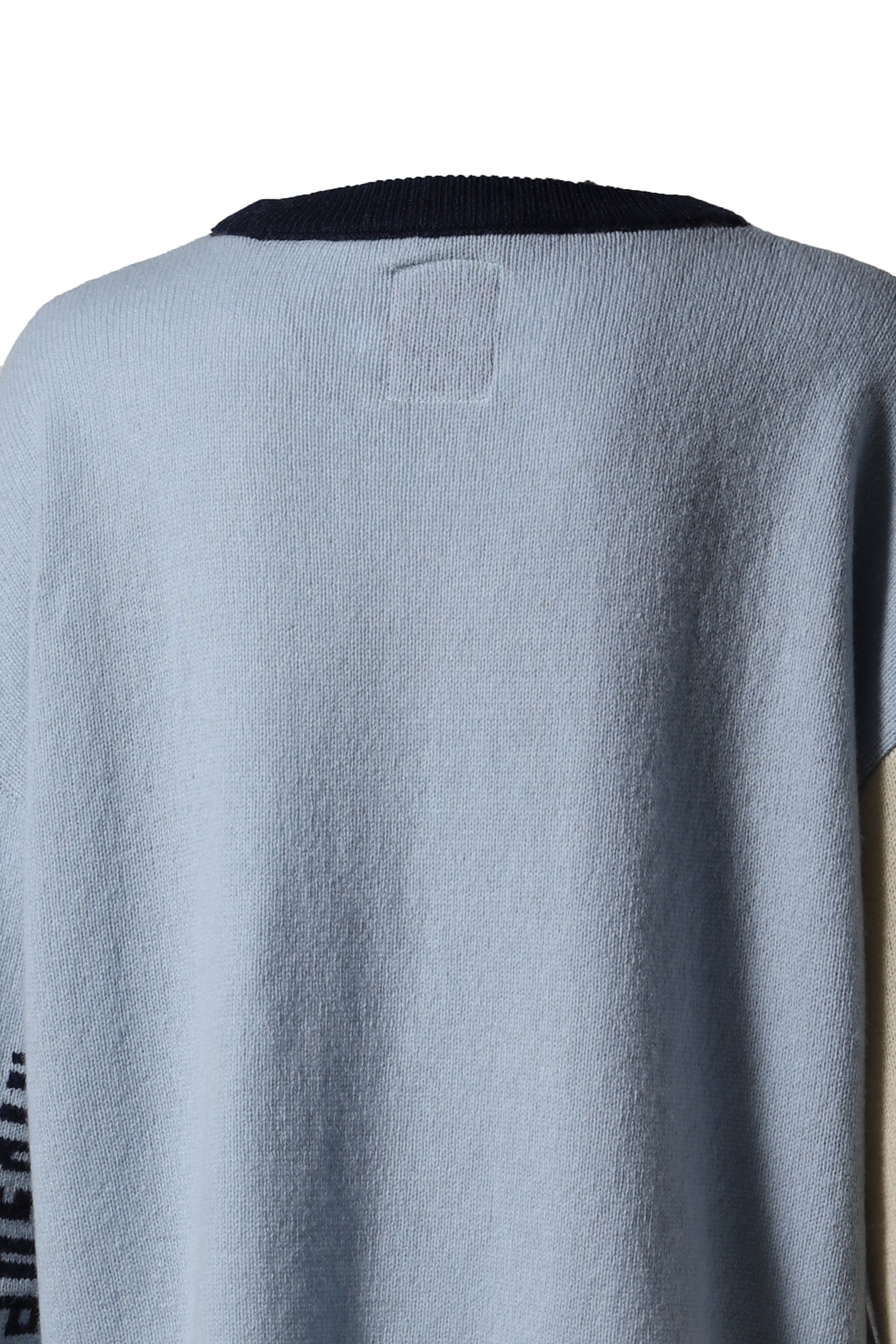 FACE BOXY SWEATER / BLU