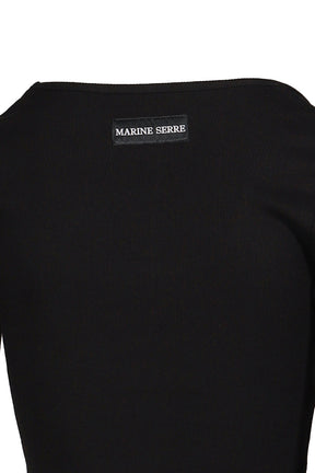 MOON LOGO JERSEY LS ROUNDNECK TOP / BLK