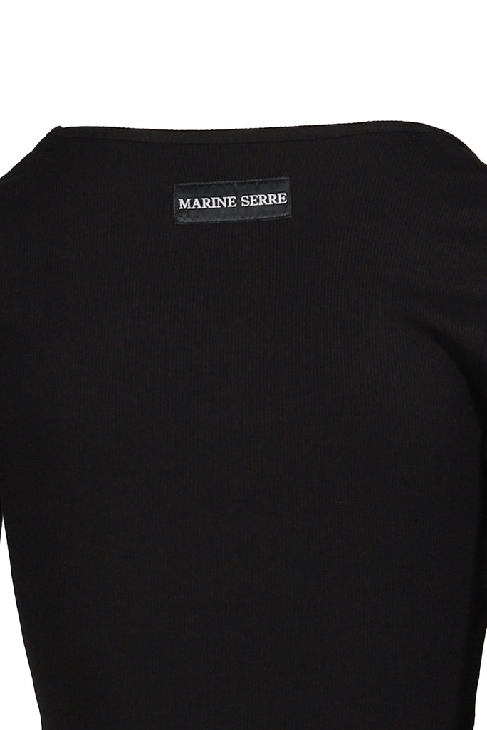 MOON LOGO JERSEY LS ROUNDNECK TOP / BLK