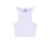 CROPPED RACING TANK TOP / WHT