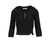 3/4 G WAFFLE BUTTON FLY TEE / BLK