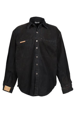 BIG CANVAS SHIRT / BLK