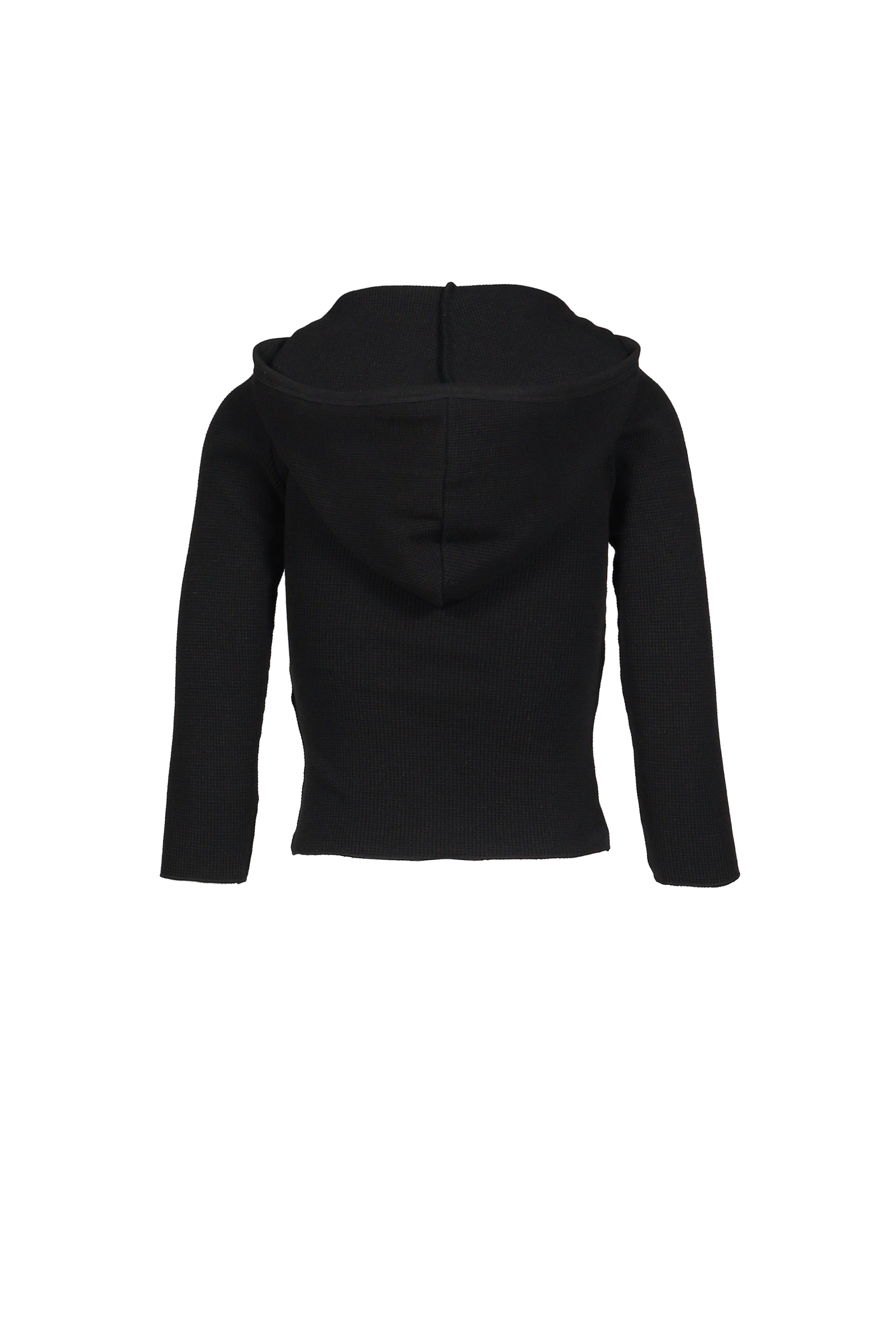 3/4 G WAFFLE BUTTON FLY TEE / BLK