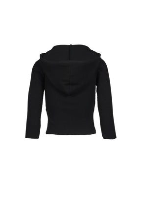 3/4 G WAFFLE BUTTON FLY TEE / BLK