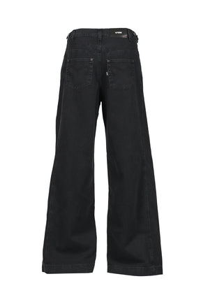 ADJUSTABLE JEANS / BLACK 