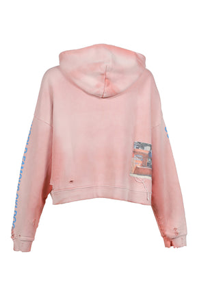 OKI DOG HOODED SWEATSHIRT / PNK