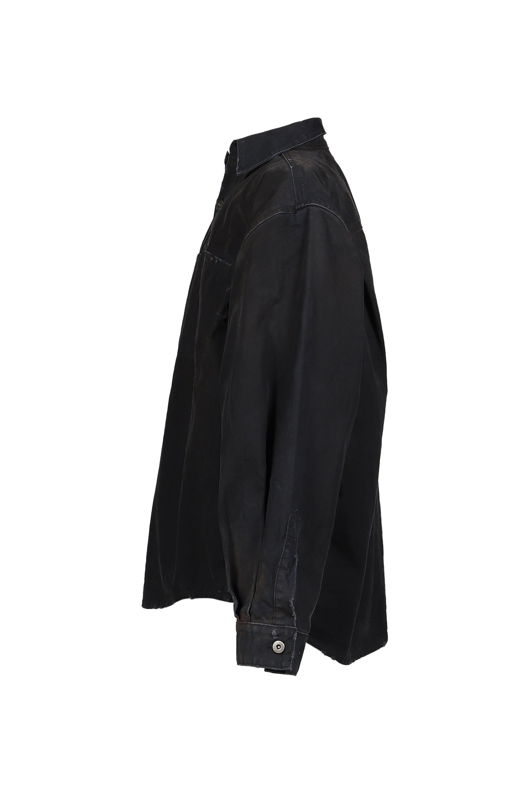 BIG CANVAS SHIRT / BLK