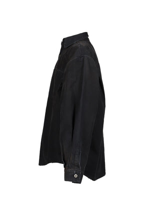 BIG CANVAS SHIRT / BLK
