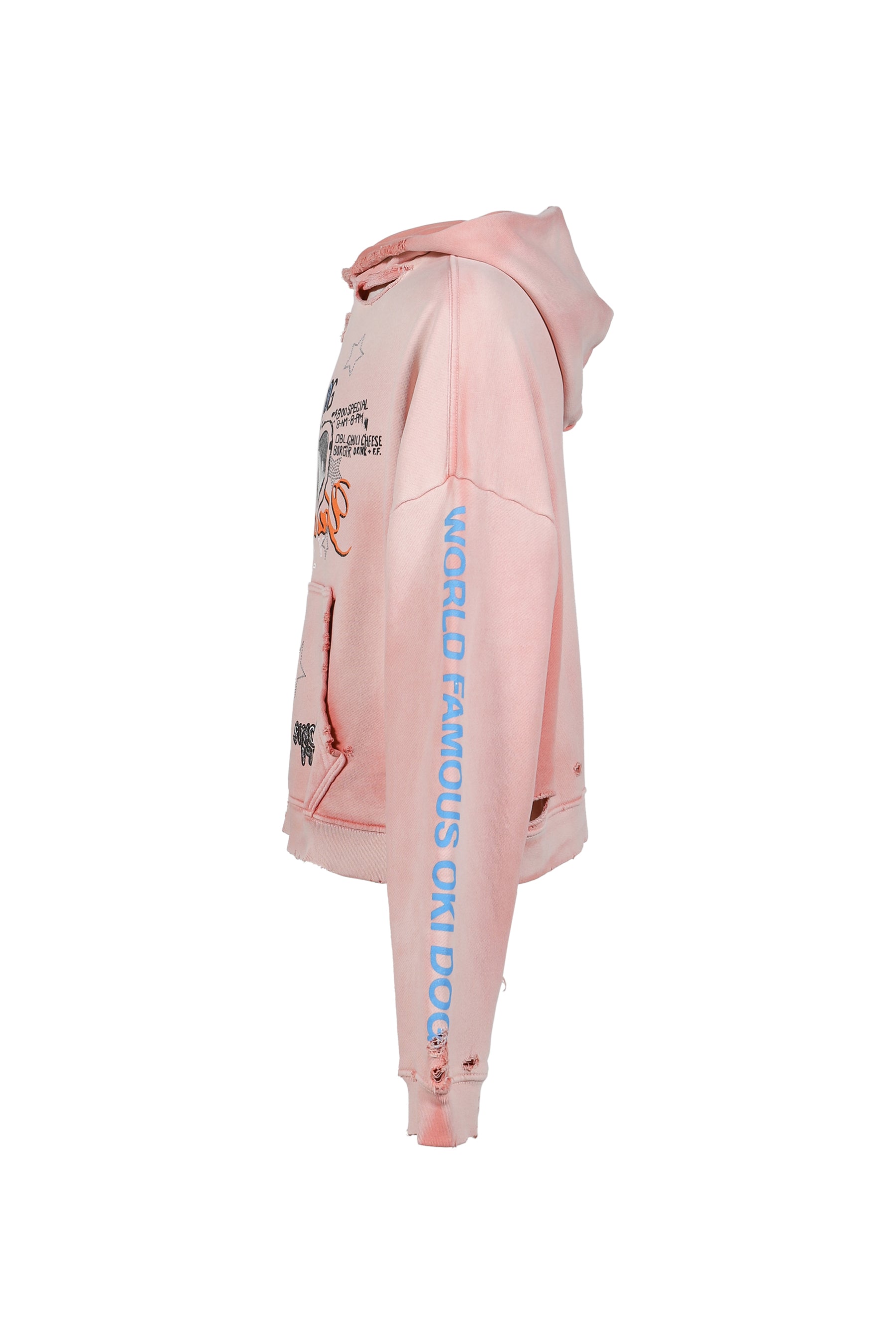 OKI DOG HOODED SWEATSHIRT / PNK