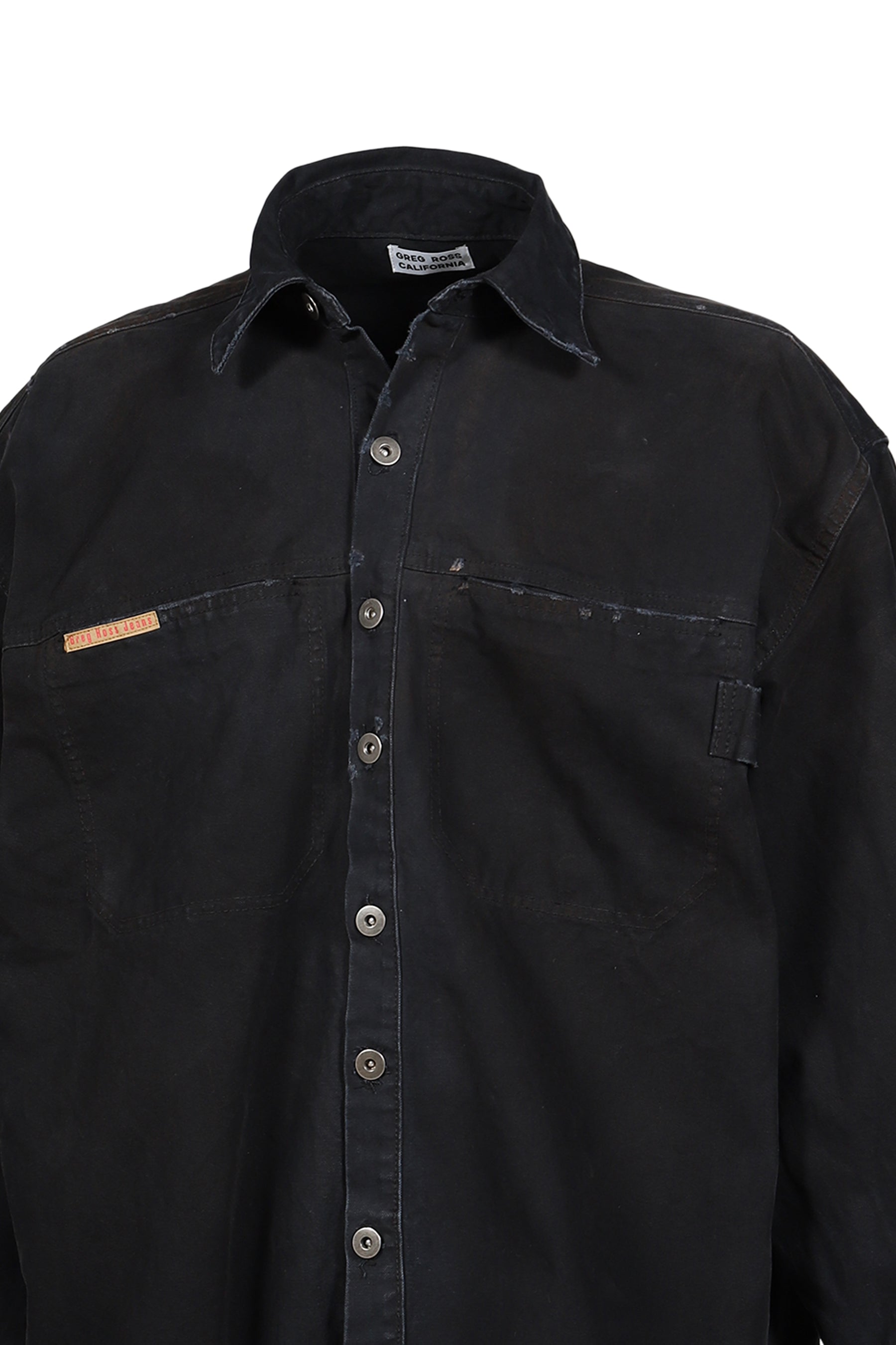BIG CANVAS SHIRT / BLK