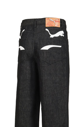 PRINTED DENIM (EXCLUSIVE) / BLK-DENIM