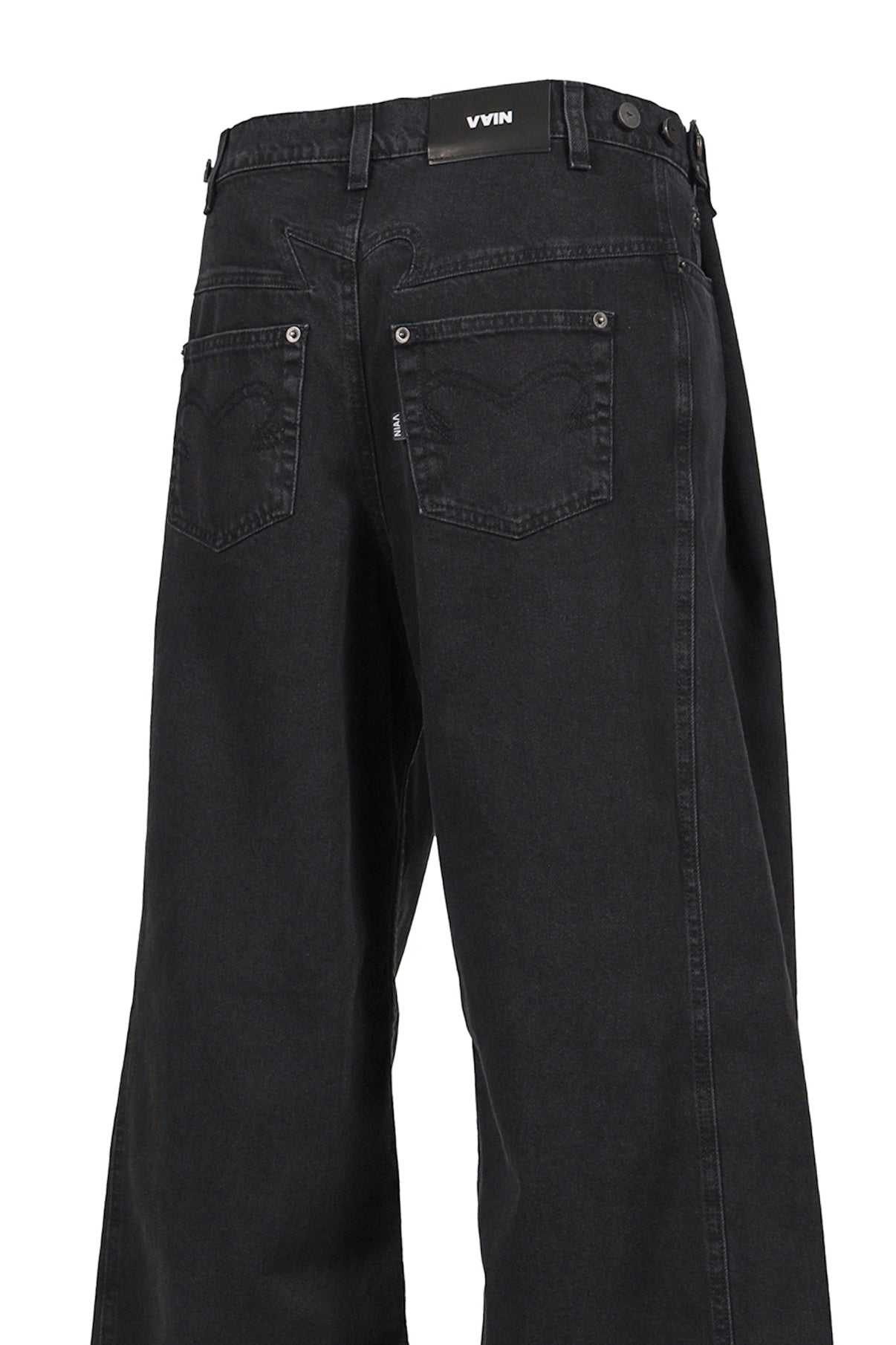 ADJUSTABLE JEANS / BLACK 